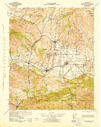 1943 Map of Los Olivos, CA — High-Res | Pastmaps